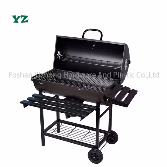 Tavolo in legno Griglia da cucina portatile da cortile all'aperto Griglia per barbecue a carbone